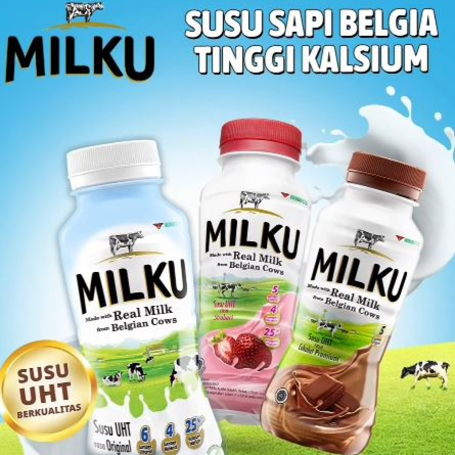 SUSU UHT MILKU / ULTRAMILK - 200 ML - utama