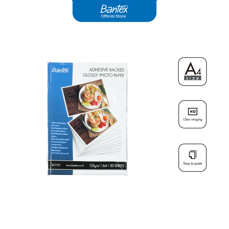 Kertas Sticker Foto (Inkjet Photo Paper) A4 / 135 gsm isi 20 lembar - utama