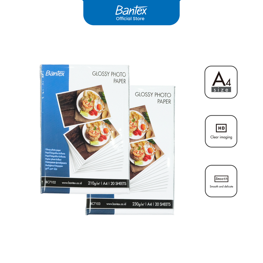 Kertas Foto (Inkjet Photo Paper) A4 / 230 gsm isi 20 lembar - utama