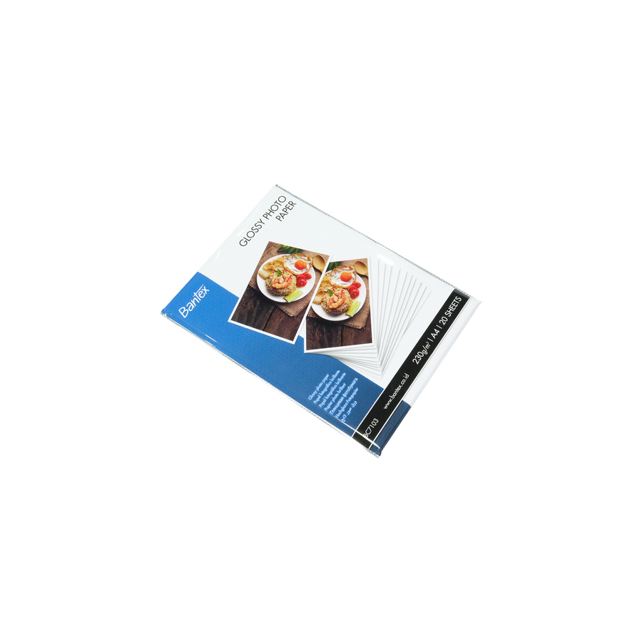 Kertas Foto (Inkjet Photo Paper) A4 / 230 gsm isi 20 lembar - samping