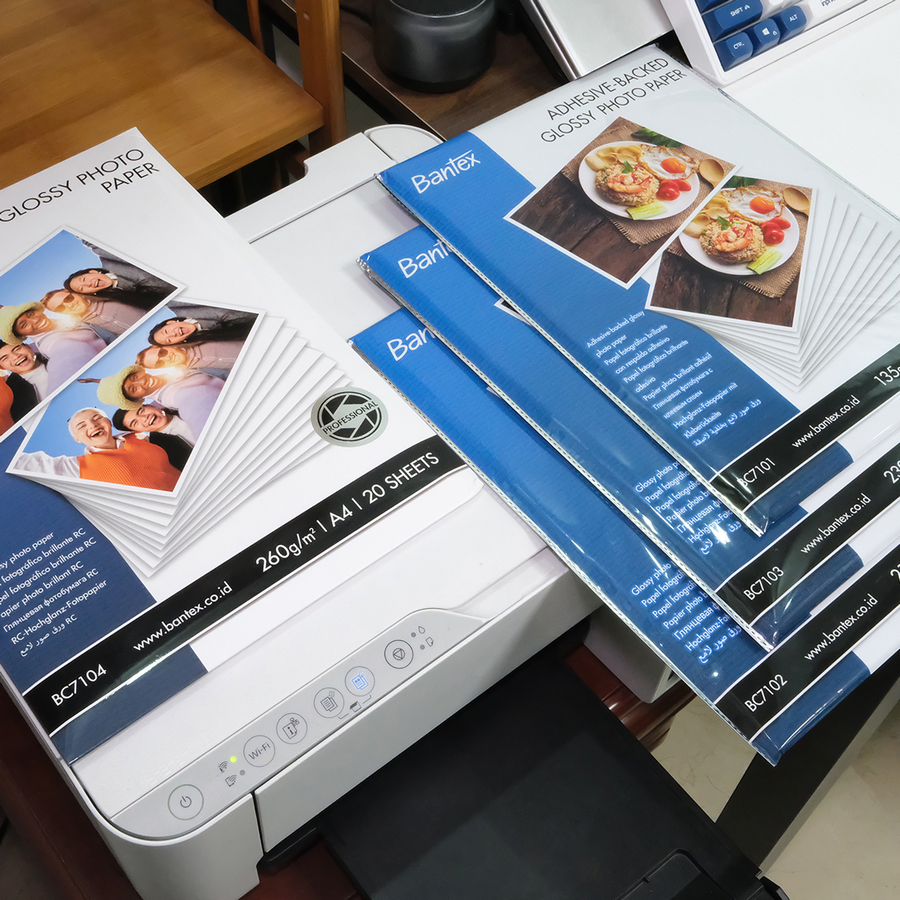 Kertas Foto Lapis Resin (Inkjet Photo Paper) A4 / 260 gsm isi 20 lembar - depan