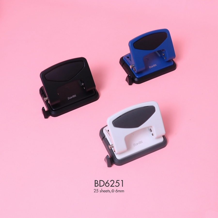 Pembolong kertas (Pervorator) Bantex 2 Hole Punch / Hole diameter Diameter : 6 mm - depan