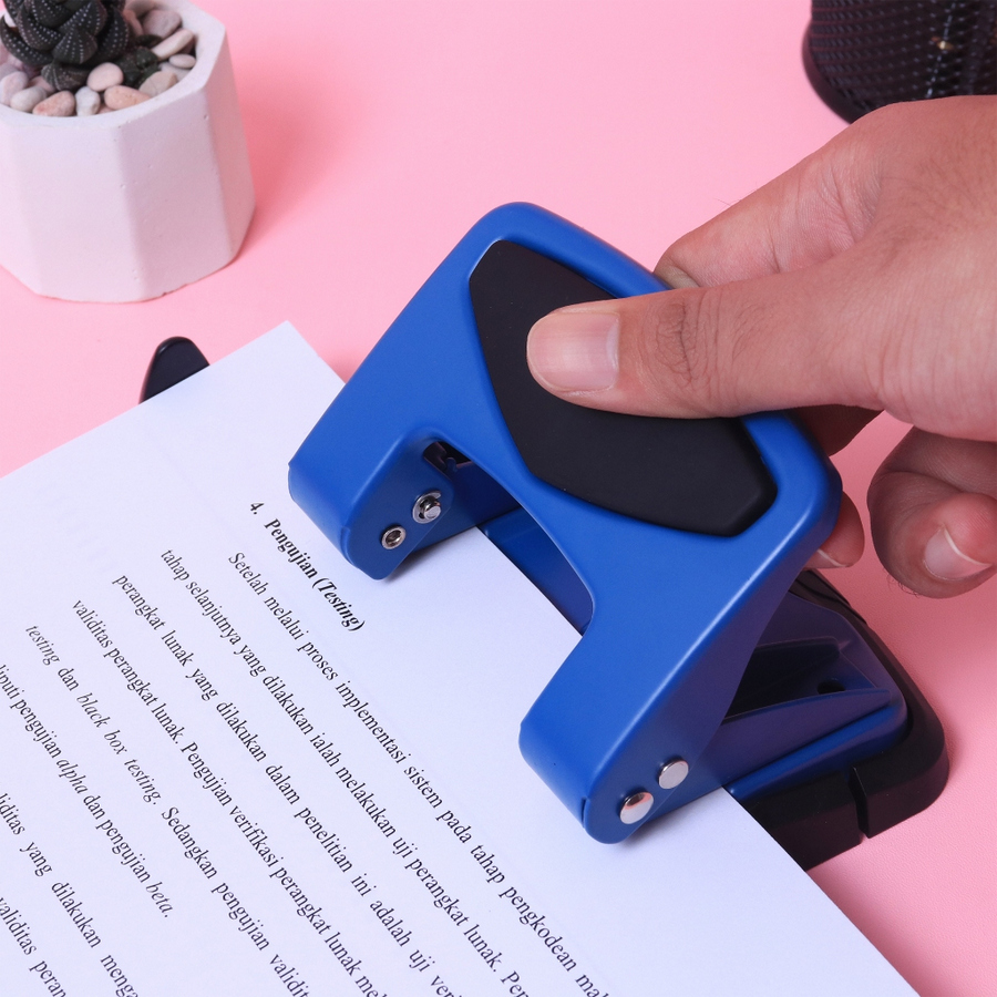 Pembolong kertas (Pervorator) Bantex 2 Hole Punch / Hole diameter Diameter : 6 mm - samping
