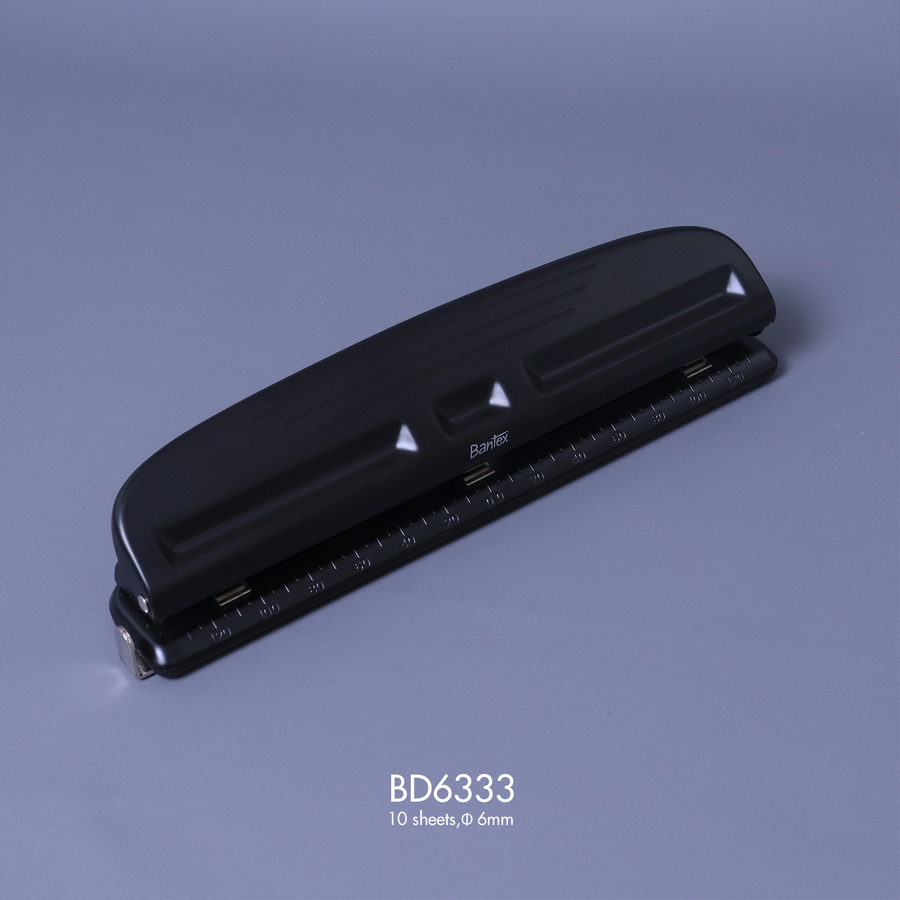 Pembolong kertas (Pervorator) Bantex 3 Hole Punch / Hole diameter Diameter : 6 mm - depan