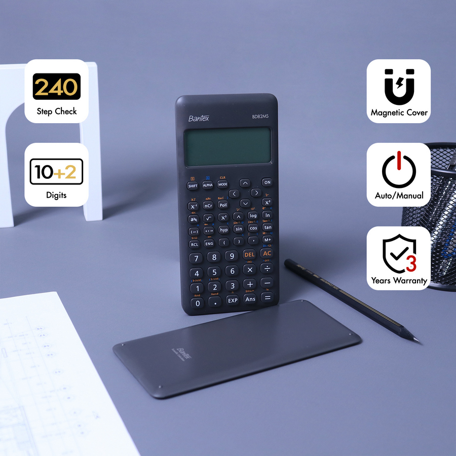 Kalkulator Scientific (240 Fungsi) BD82MS 10+2 Digit / 240 Fungsi - utama