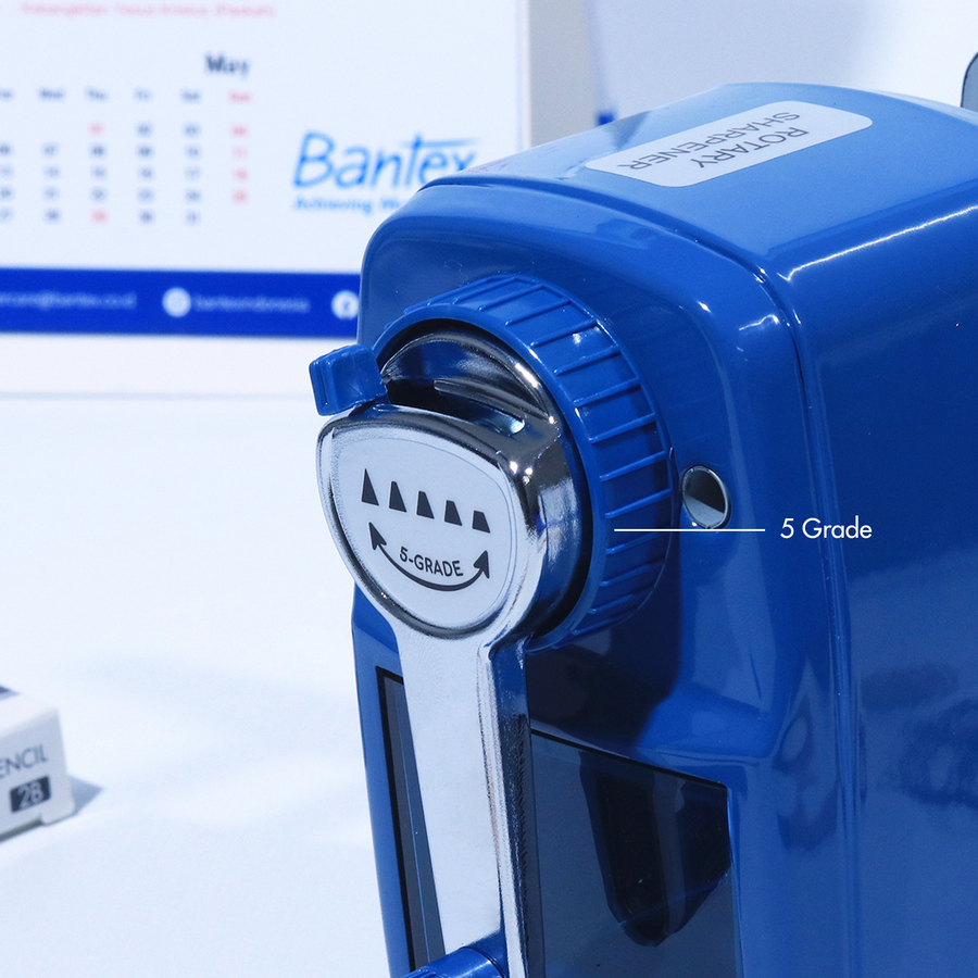 Rautan Pensil Putar Bantex Rotary Sharpener Diameter Lubang : 6,9-8 mm - samping