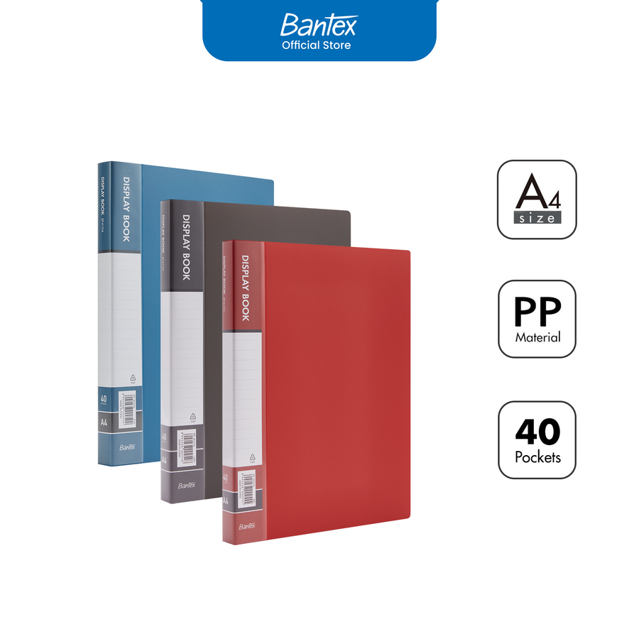 Display Book A4 A4 Bantex Bahan PP isi 40 pocket - utama