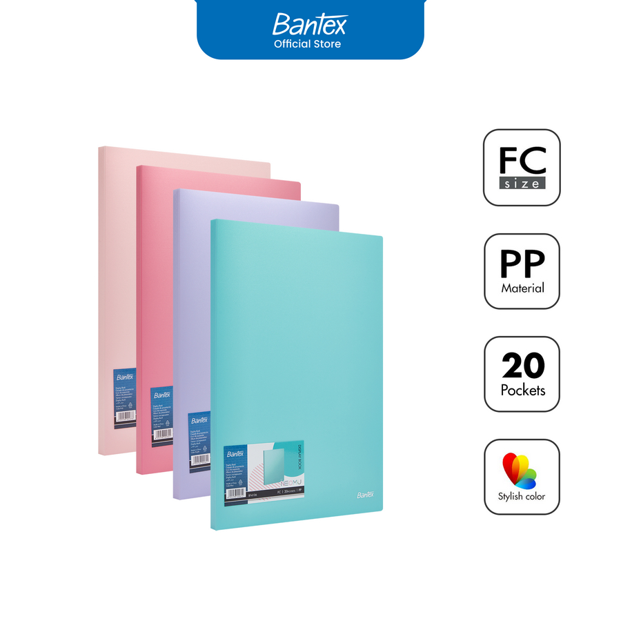 Display Book Folio Folio Bantex Bahan PP isi 20 pocket - utama