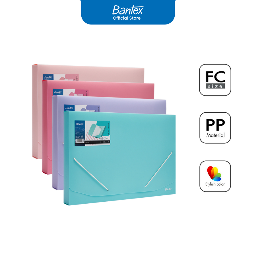 Box file Bantex PP Ukuran Folio, Kapasitas 300 lembar - utama