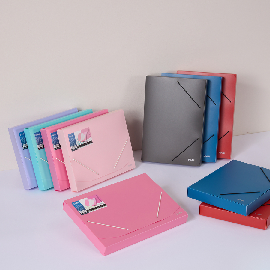 Box file Bantex PP Ukuran Folio, Kapasitas 300 lembar - depan