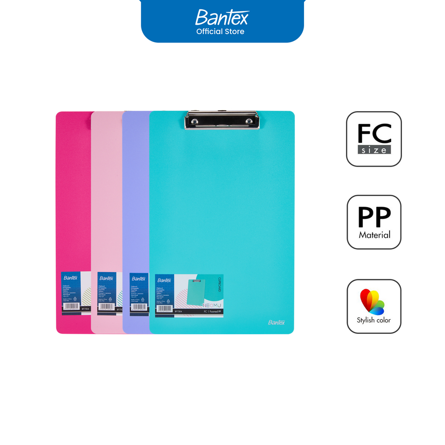 Clip Board Setara Bantex Bahan  PP Ukuran Folio - utama
