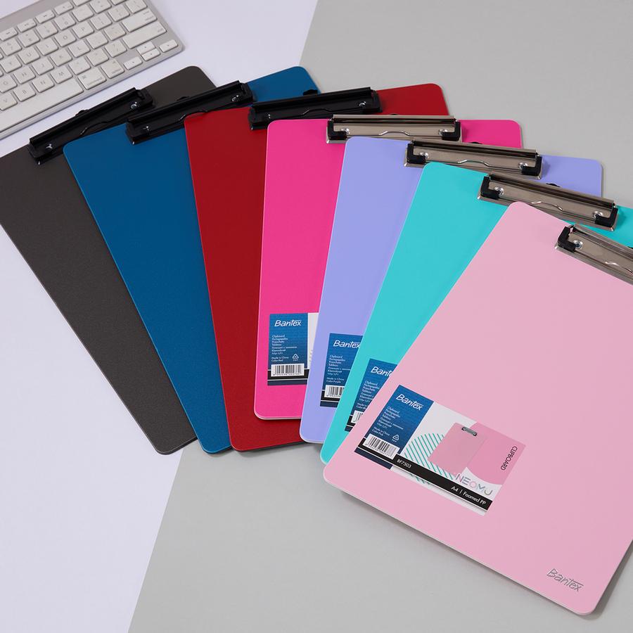 Clip Board Setara Bantex Bahan  PP Ukuran Folio - depan