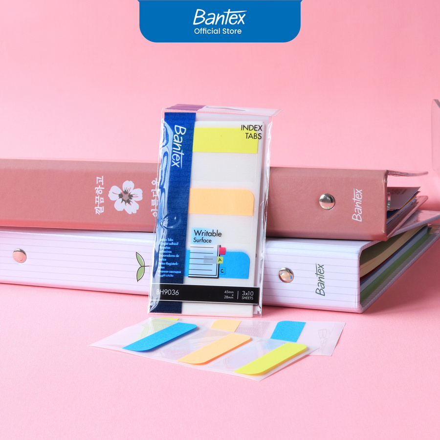 Pembatas/Penanda Halaman Bantex Index Tab Isi 30 lembar (45 x 28 mm) - utama