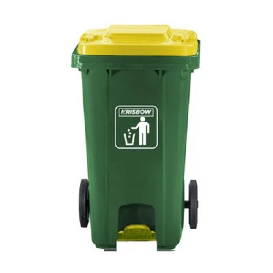 Krisbow 100 Ltr Tempat Sampah Plastik Outdoor - depan