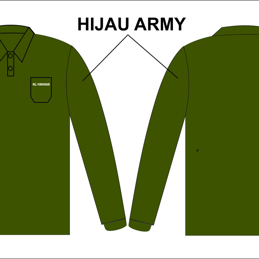 KAOS POLO PANJANG BORDIR