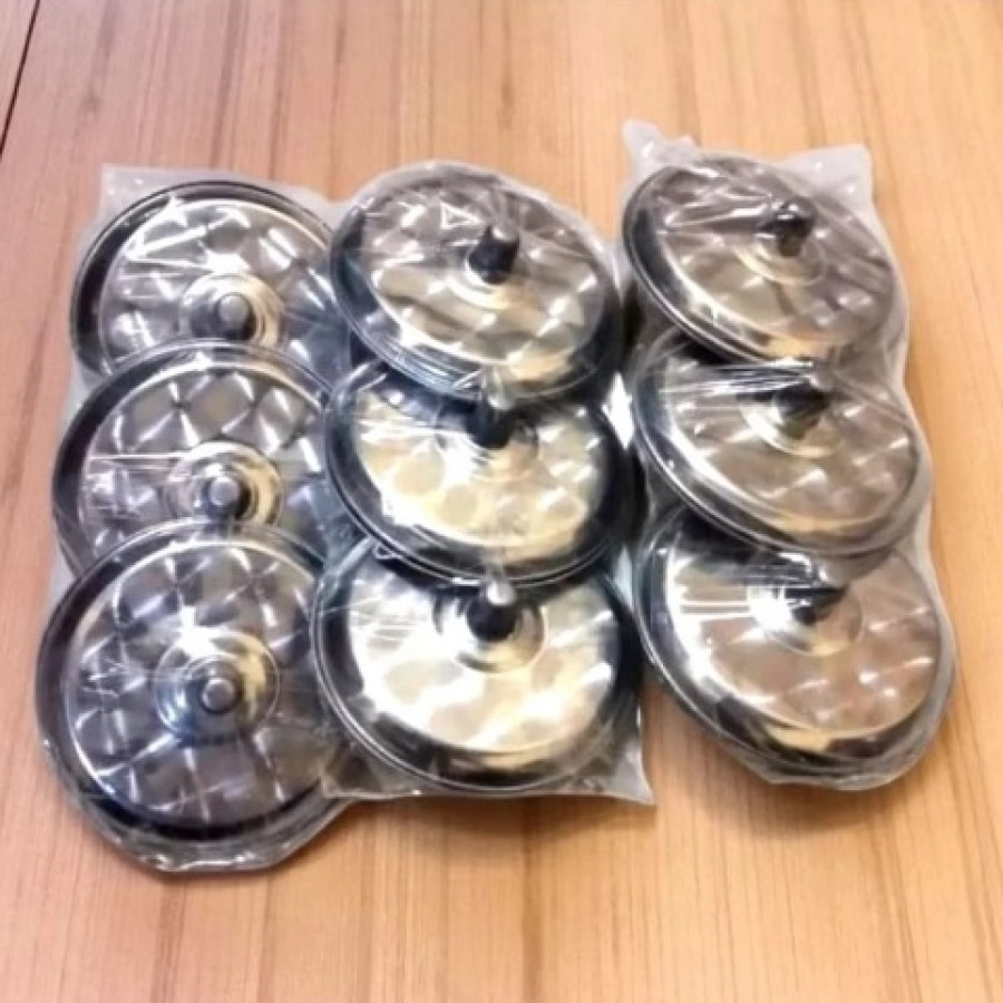 Tutup Gelas Stainles, tutup dan tatakan Stailess Stel A - detail