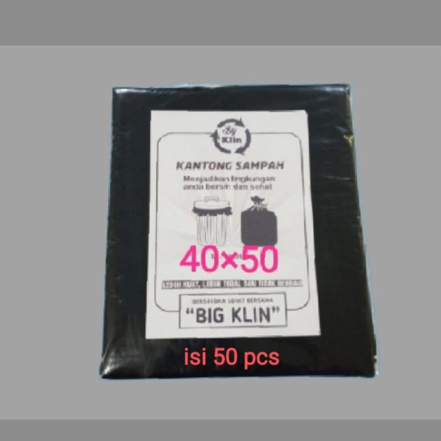 Plastik sampah hitam 40 x 50 cm