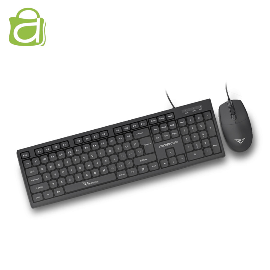 ALCATROZ KEYBOARD DAN MOUSE XPLORER C3600 SILENT