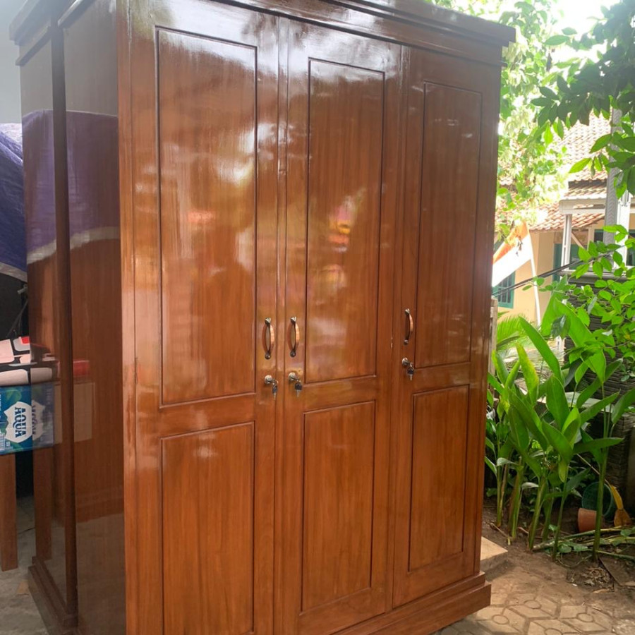 Lemari arsip jati - depan