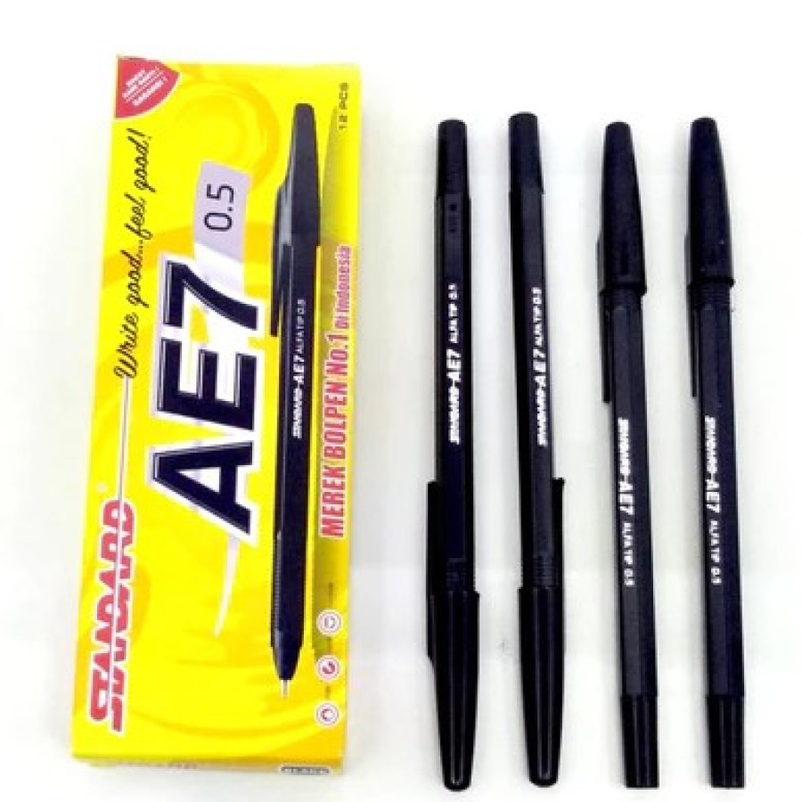 PULPEN NON GEL STANDART AE7 - depan