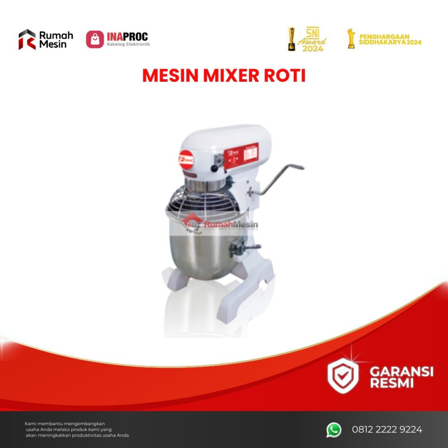 Mesin Mixer Roti - depan