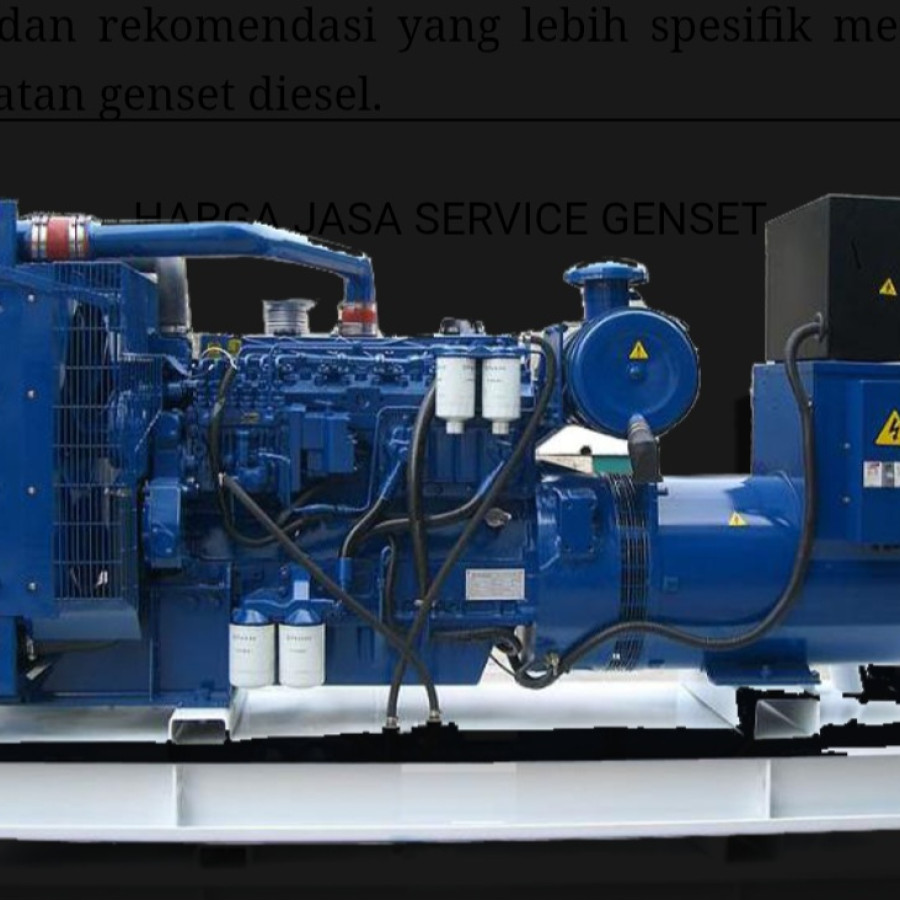 CMM Service & Perawatan Genset - samping