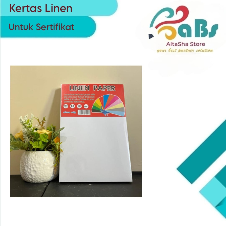 Kertas Sertifikat Linen