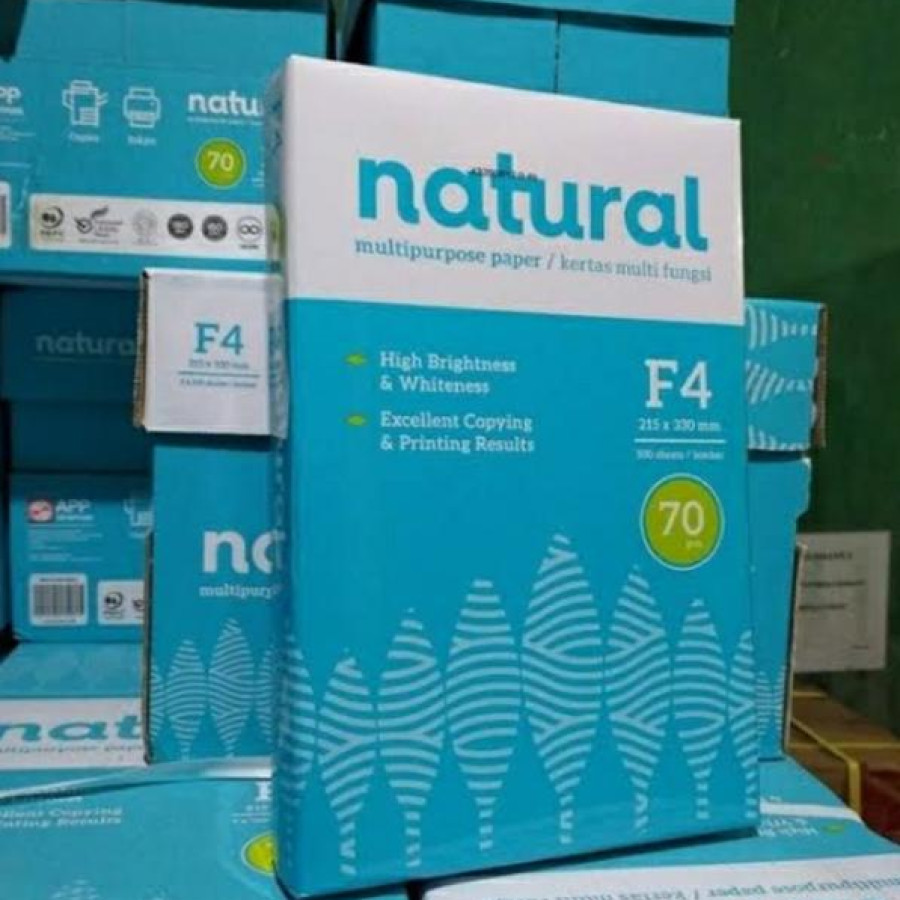 Kertas Hvs F4 70 Gsm merk Natural