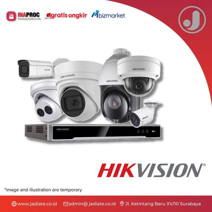 Paket CCTV Hiksvision 8 Channel – 6 Kamera – Full Instalasi