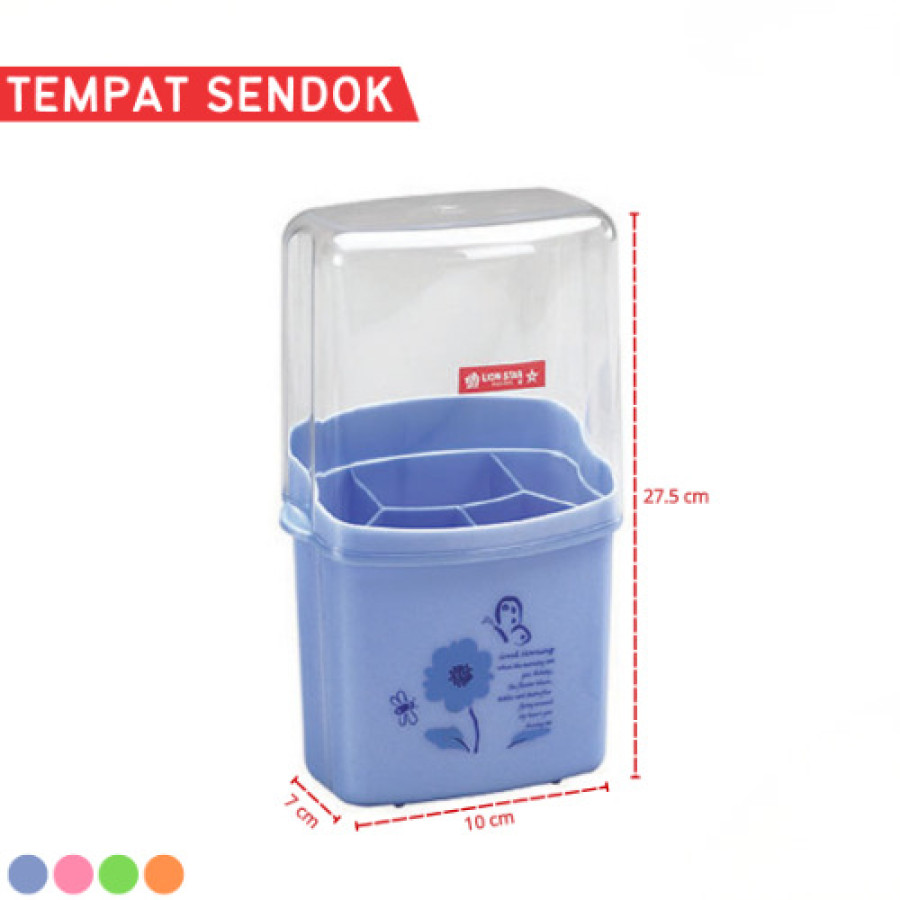 Tempat Sendok Garpu Tutup Lion Star