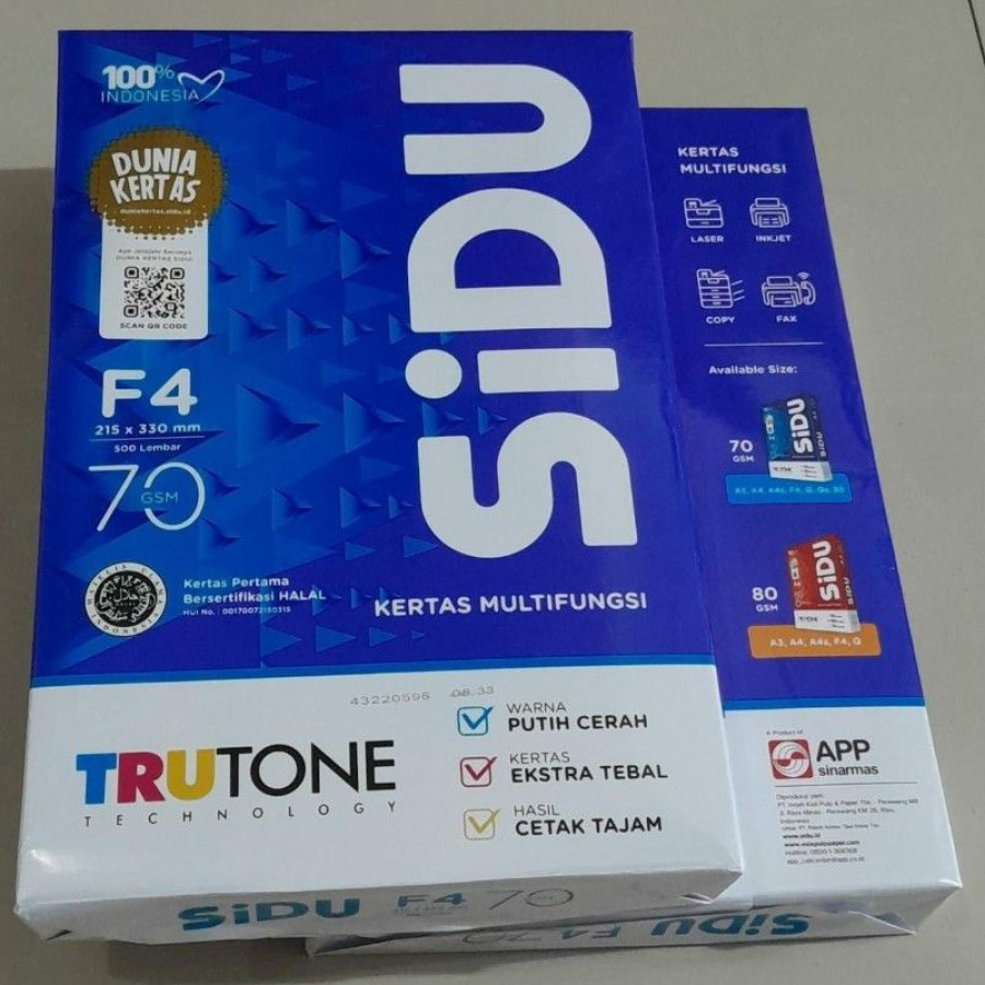 Kertas HVS Folio F4 70gr (SIDU)