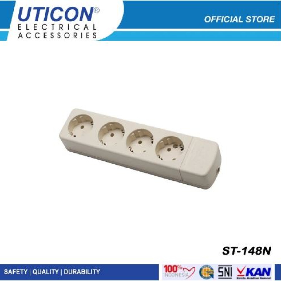 Stop Kontak UTICON - 4 Lubang