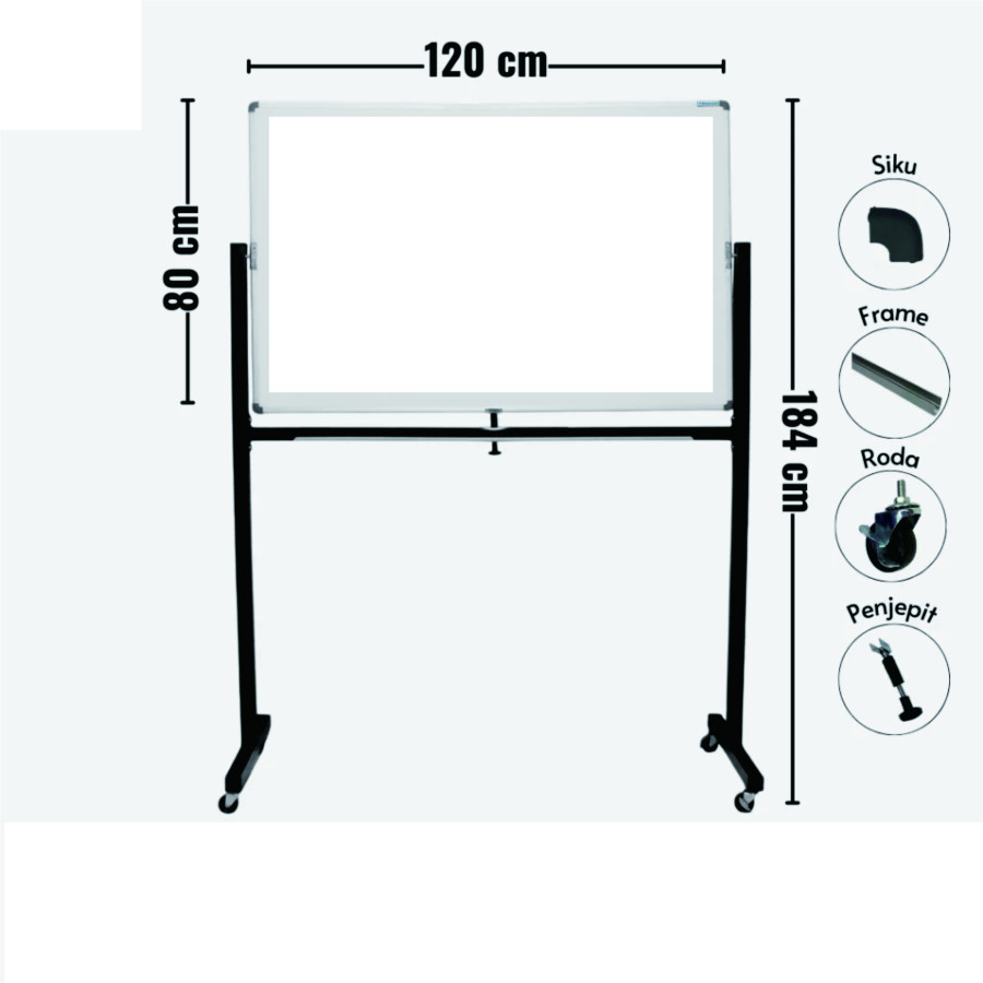 SAKANA Papan Tulis White Board 80*120 - utama
