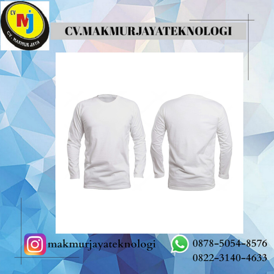 Kaos Polos Lengan Panjang - Size XXL