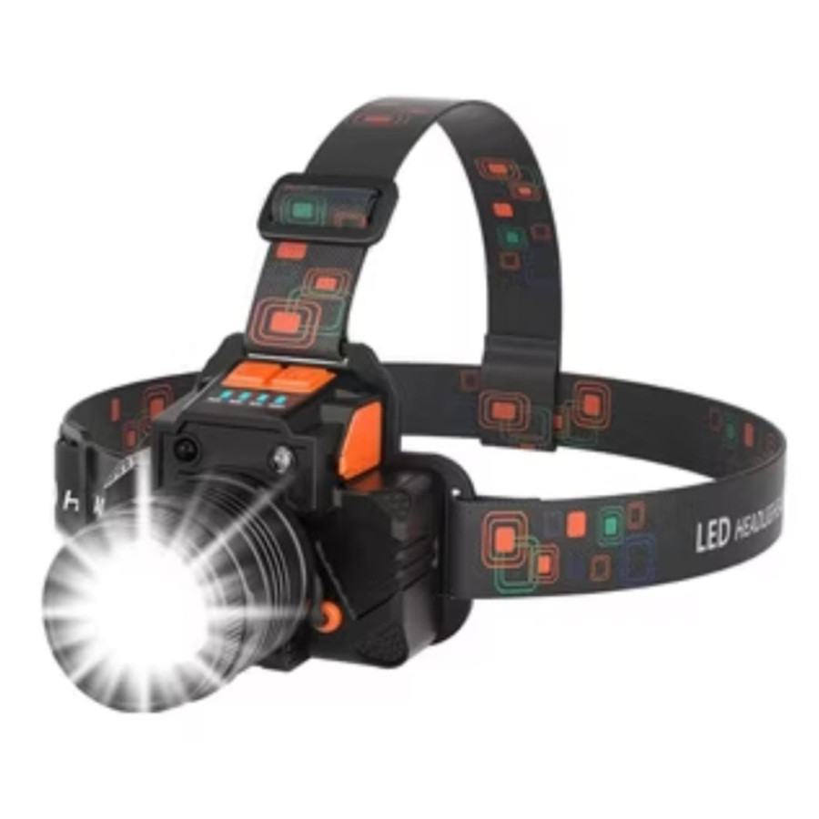 Headlamp waterproof LED-T 8 Zoom