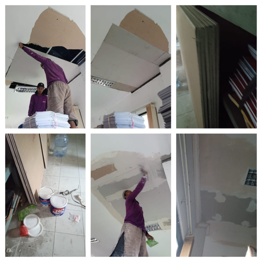 pemeliharaan plafon gedung
