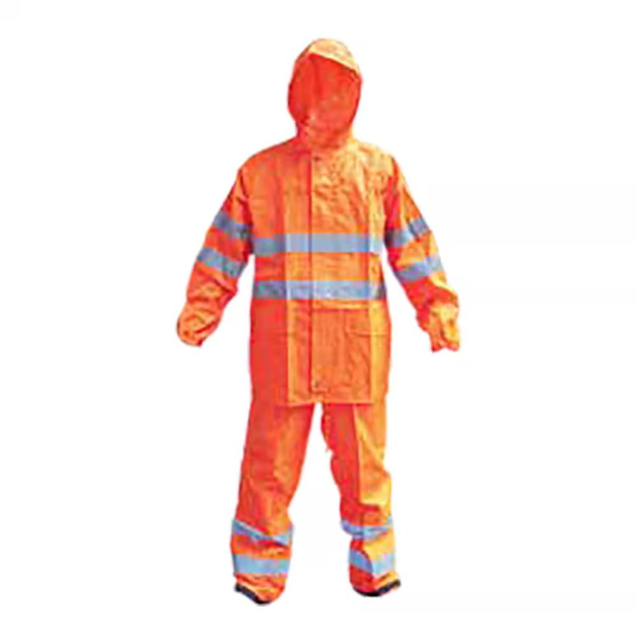 Jas Hujan Orange Full Reflektor