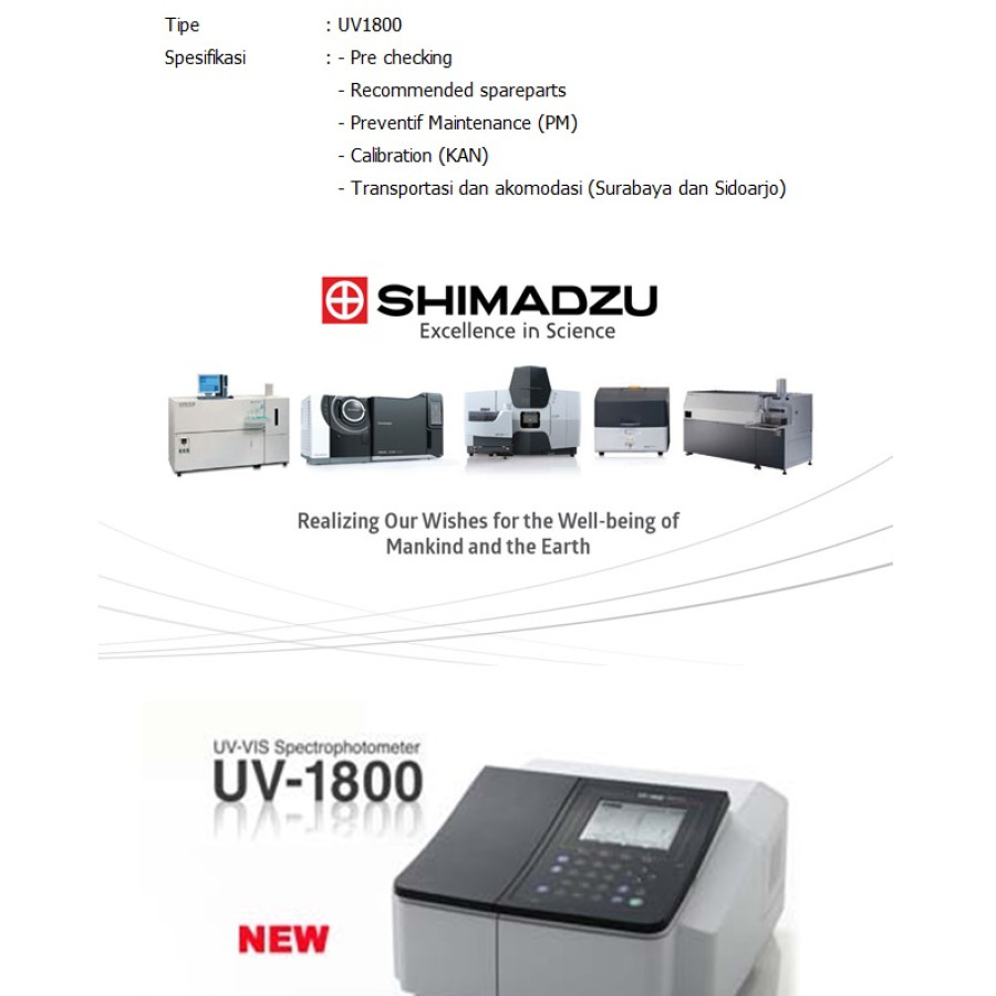 Pemeliharaan UV-VIS Spectrophotometer (Ver.1)