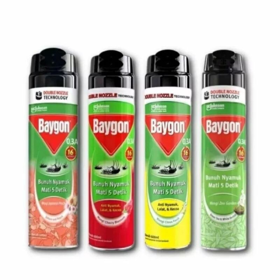 Semprotan Anti Nyamuk dan Serangga Baygon Aerosol 600 Ml