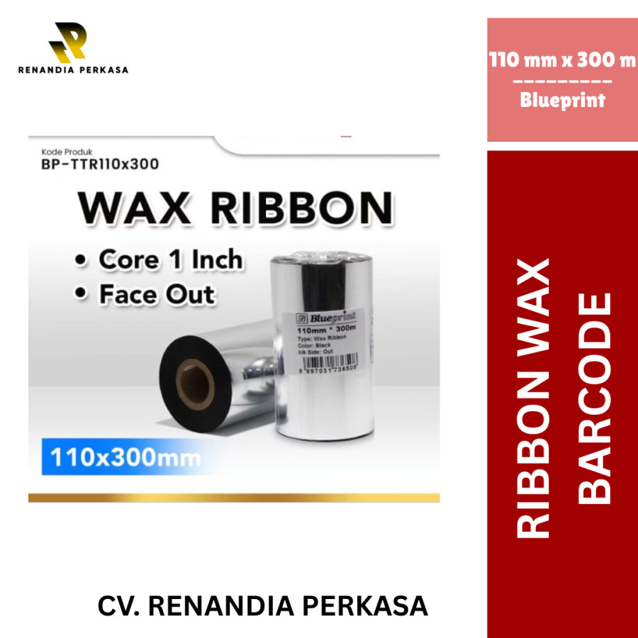 RIBBON WAX BARCODE LABEL