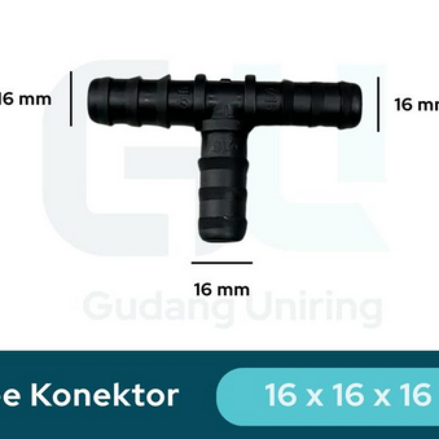 KONEKTOR TEE 16x16x16 MM
