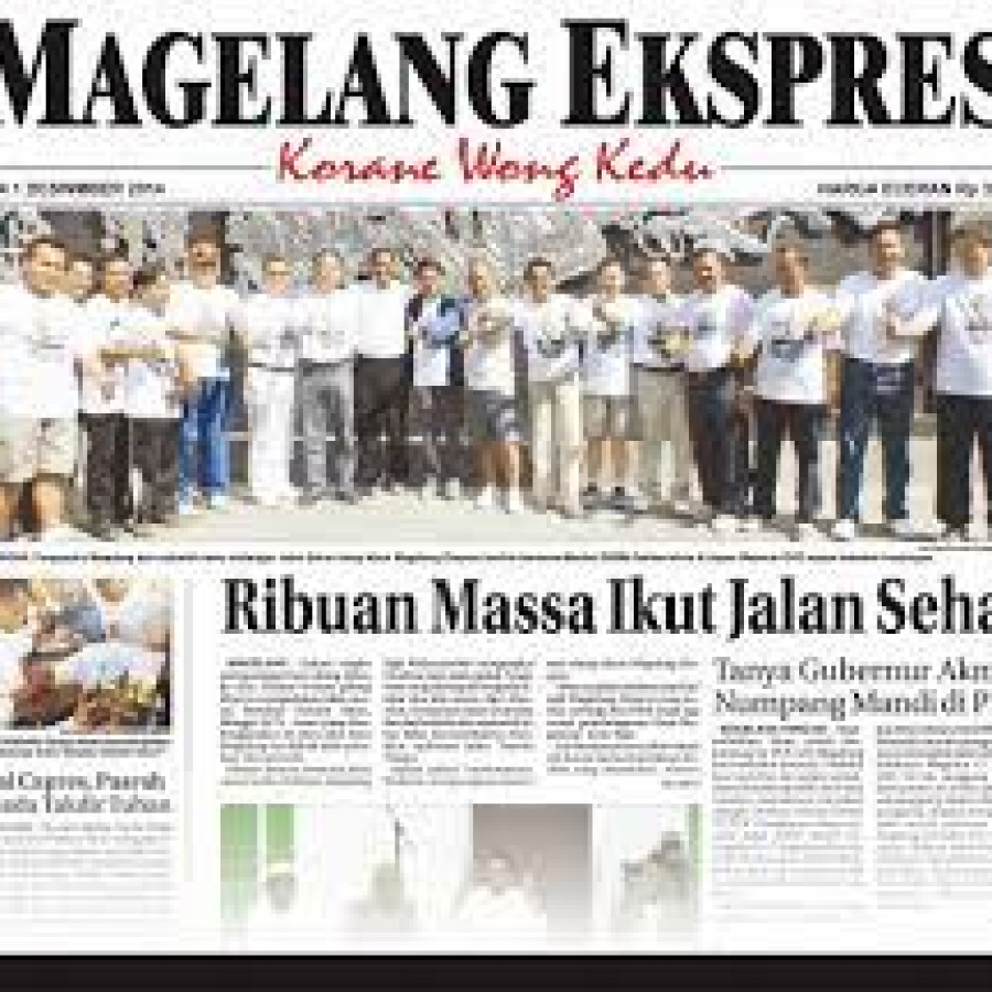 Iklan melalui media cetak - depan