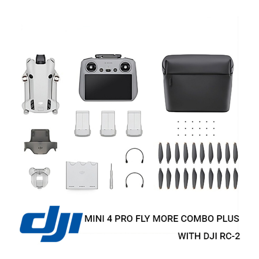 1 Set Drone DJI Mini 4 Pro (DJI RC-2) & Microphone System - utama