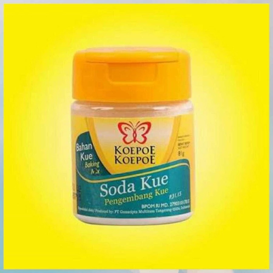 Soda Kue Koepoe Koepoe/ kupu kupu Berat Bersih : 81g - depan