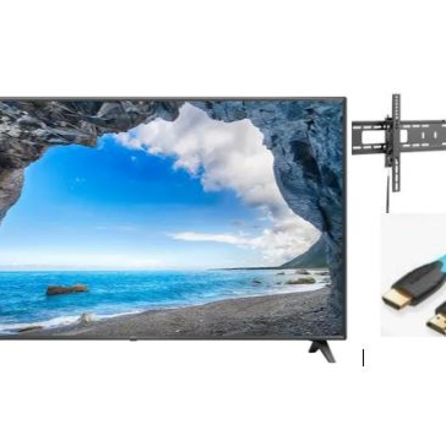 TV LG 43UQ751C +  BRACKET TV+ KABEL HDMI  + PEMASANGAN