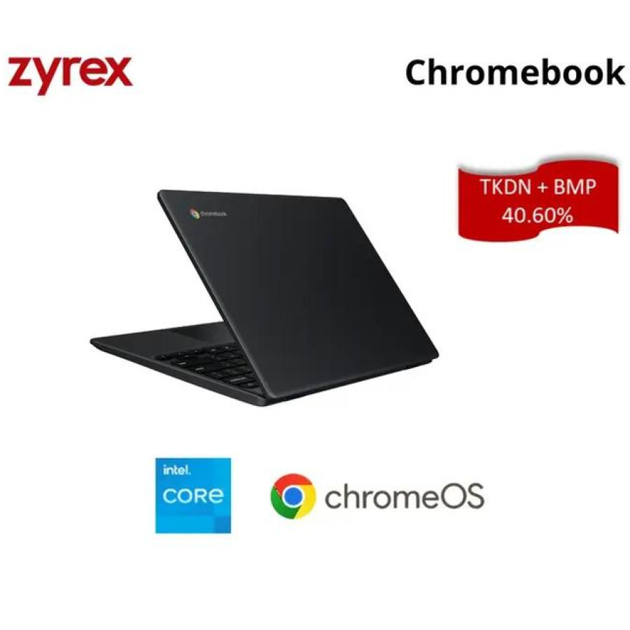 Zyrex Chromebook M432-2 Intel N4500 4GB/32GB 11.6"Inch Chrome OS - TKDN - samping
