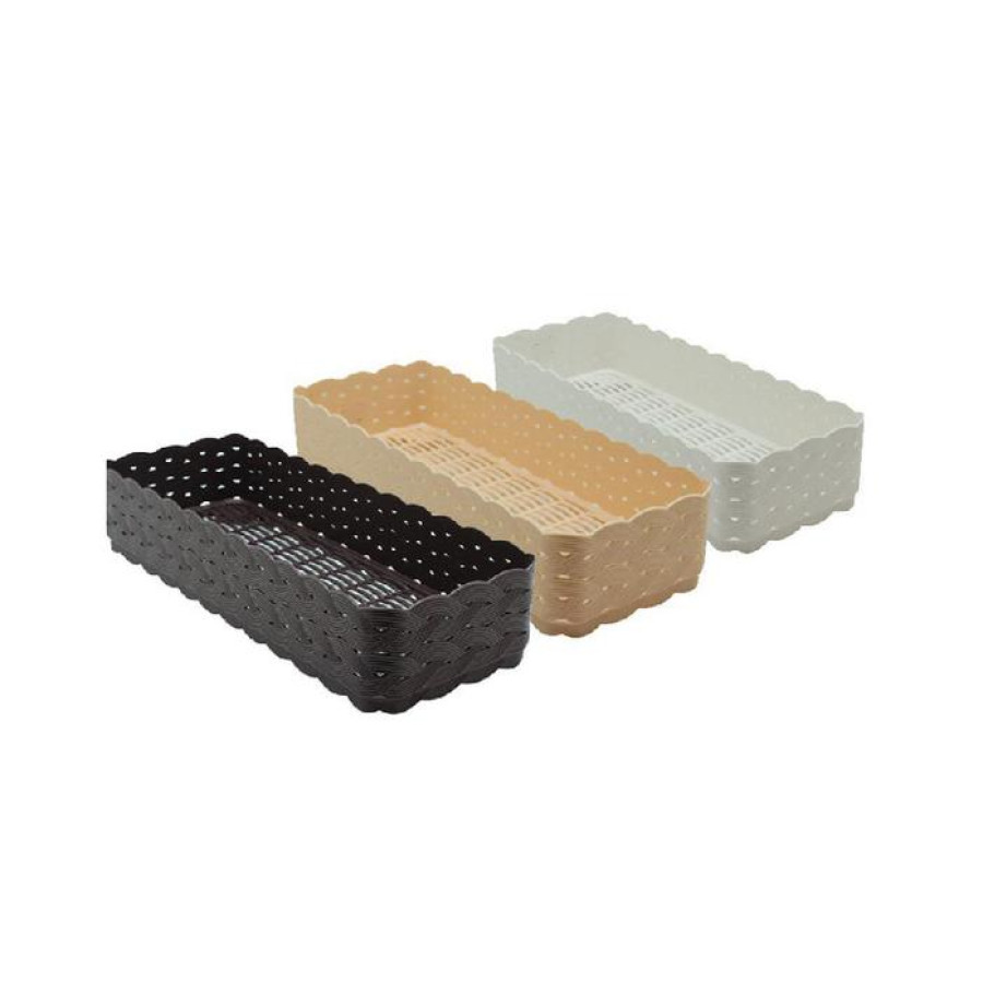 Nampan Plastik Motif Rotan