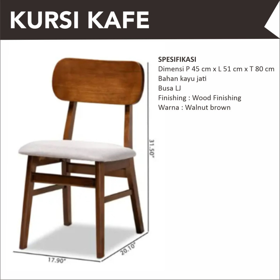 Kursi Cafe with Busa - samping