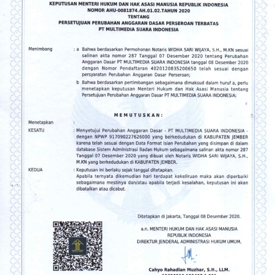 Advertorial Suara Indonesia - samping