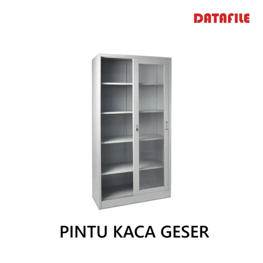 Lemari Arsip Pintu Kaca Geser - Standard
